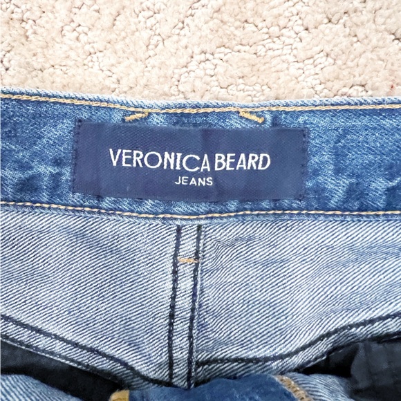 Veronica Beard Taylor Two-Tone Wide-Leg Jean Size 30 - Picture 9 of 11